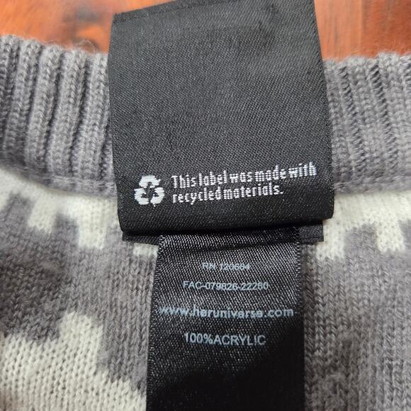 Our Universe Studio Ghibli My Neighbor Totoro Patterned Fair Isle Sweater Size M - Picture 5 of 8